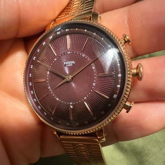 Gold FOSSIL Watch Women - Picture 1 of 8